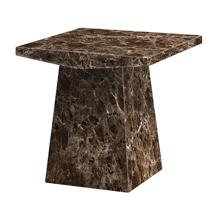 Senegal Marble Lamp Table With Lacquer Finish